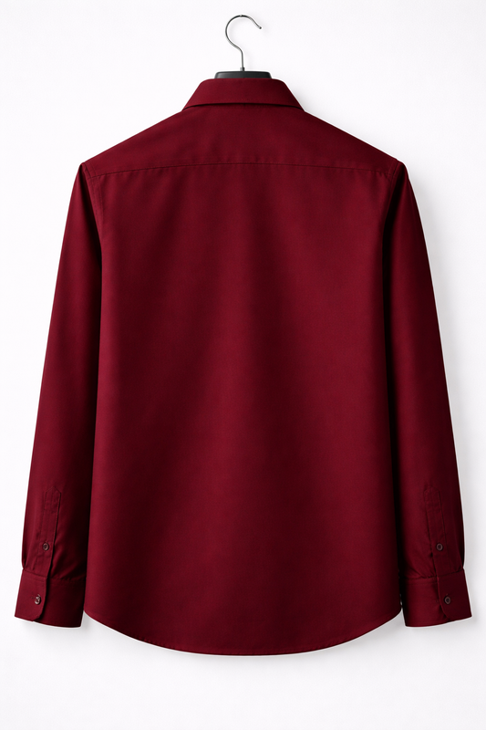 Premium Maroon Japanese Fabric Men's Shirt
