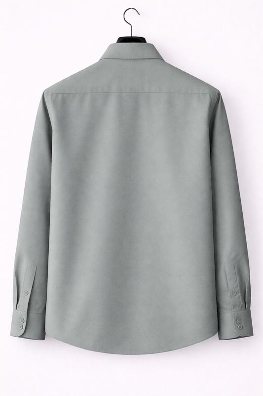 Premium Sage Grey Japanese Fabric Men's Shirt