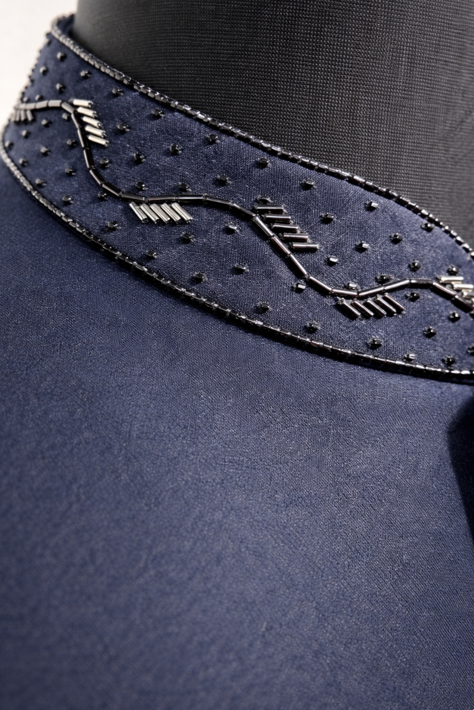 Blue Japanese Fabric Jodhpuri with Pants