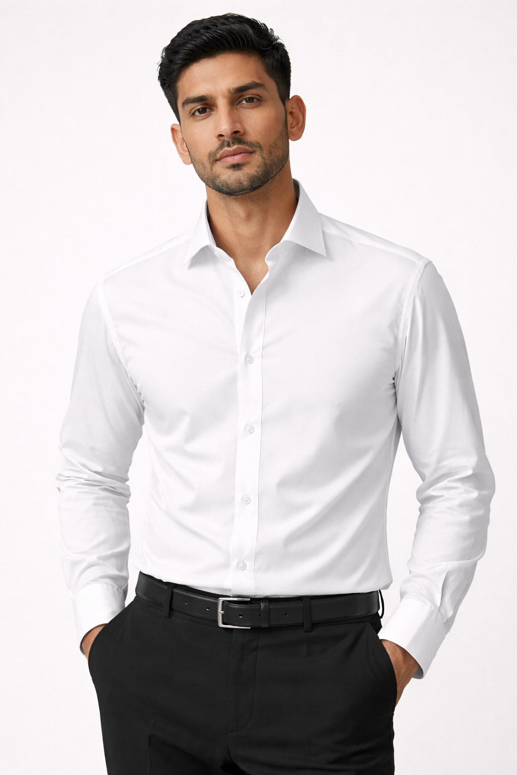 Premium White Japanese Fabric Men's Shirt